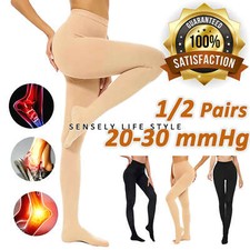 Compression Stockings Pantyhose Women Relief Varicose Edema Hospital Socks -US