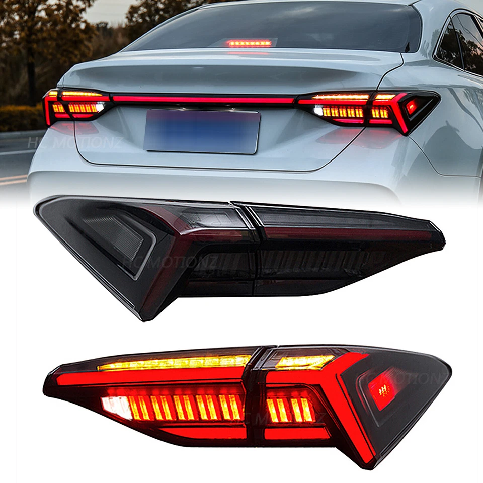 LED Tail lights For Toyota Avalon 2019-2022 Assembly Smoke 5PCS Trunk Rear Lamps - Image 2 of 4