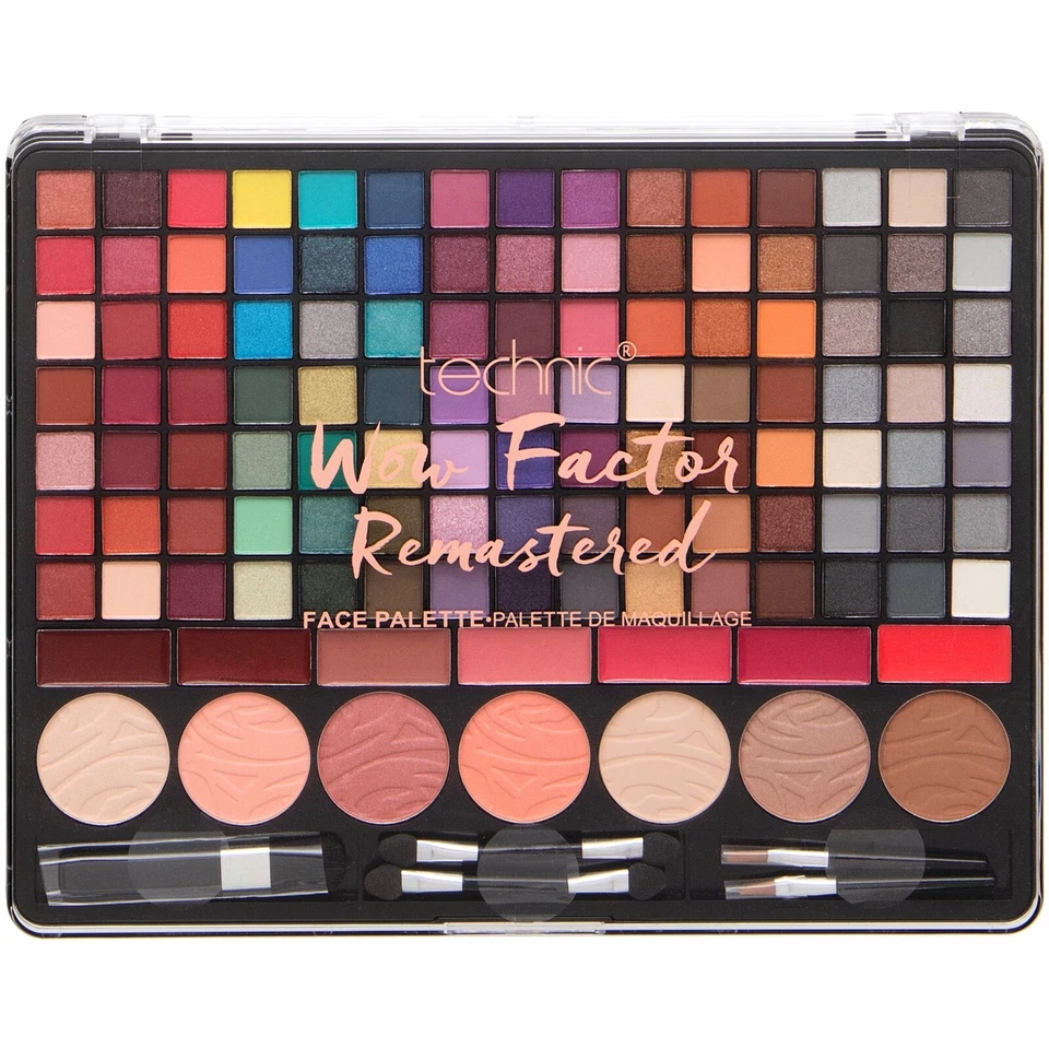 Eyeshadow Makeup Palette Gift Set 124pc Glitter Blush Women's Girls Xmas Technic - Image 4 of 4