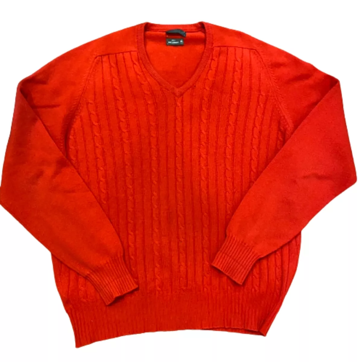 Mens red v deals neck cashmere sweater