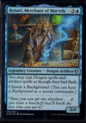 Renari, Merchant of Marvels 090/351 Uncommon Foil Baldur's Gate Magic TCG NM