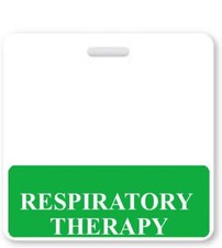 5 Pack - RESPIRATORY THERAPY Horizontal Badge Buddies - Hospital Card ID Buddy