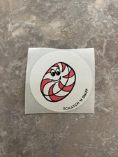 Vintage 80's Scratch 'N Sniff Sticker Peppermint Candy