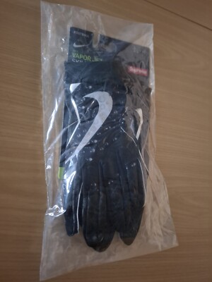 Supreme x Nike Vapor Jet 4.0 Football Gloves Handschuhe Black Large L