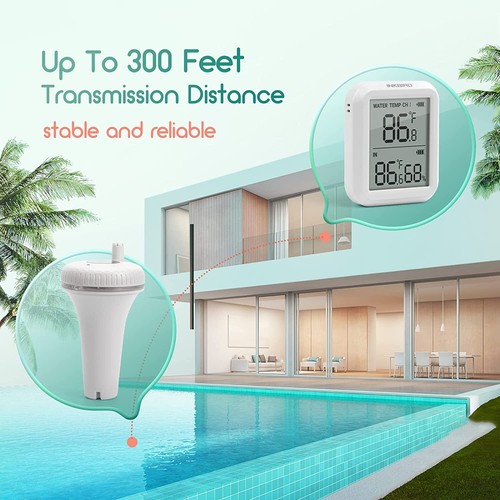Digital Spa Pool Thermometer Aquarium Wassertester Schwimmbäder Ausrüstung Bad - Bild 7 von 29