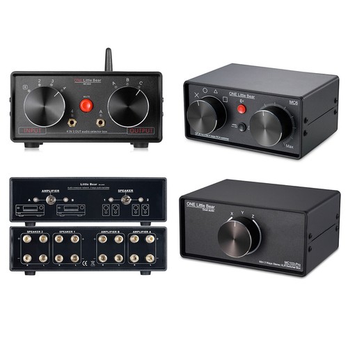 3.5mm AUX/XLR/RCA Stereo Audio Switcher Box Passive Selector Headphone Splitter - 第 1/8 張圖片