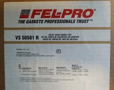 New Fel-pro Vs 50561 R Engine Valve Cover Gasket Set For Vs50365 Vs10484 19878