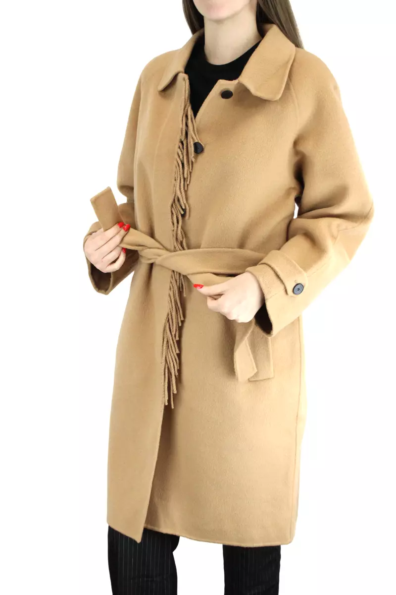 Sandro top belted coat