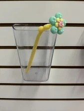 Slatwall Acrylic Pen Cup Bucket Bin 4" L x 6" H x 4" D  - Clear - free shipping