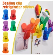 6-Pack Magnetic Chip Bag Clips – Snack Seal Clamps w/ Fridge Magnet Food Storage