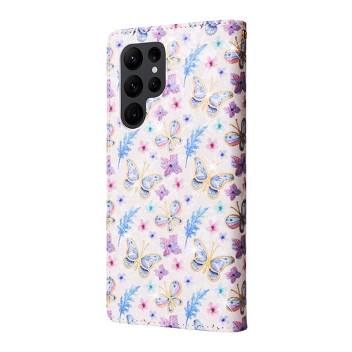 For Samsung S25 S24 S23 S22 S21 Flower Pattern Holder Wallet Flip Kickstand Case - Picture 46 of 57