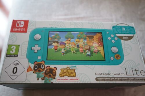Nintendo Switch Lite - Nov '23 - Animal Crossing Aloha + 3 giochi + 2 cover - Foto 1 di 24