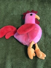 Ty Beanie Babies Retired Strut the Rooster No hang tag