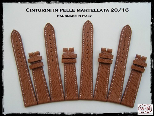 Cinturino artigianale mod. Hermes per orologio in cuoio martellato;18/14 -  20/16 | eBay