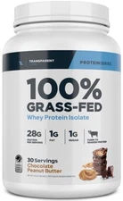 Transparent Labs Grass-Fed Whey Protein Isolate - Naturally Flavored Gluten F..