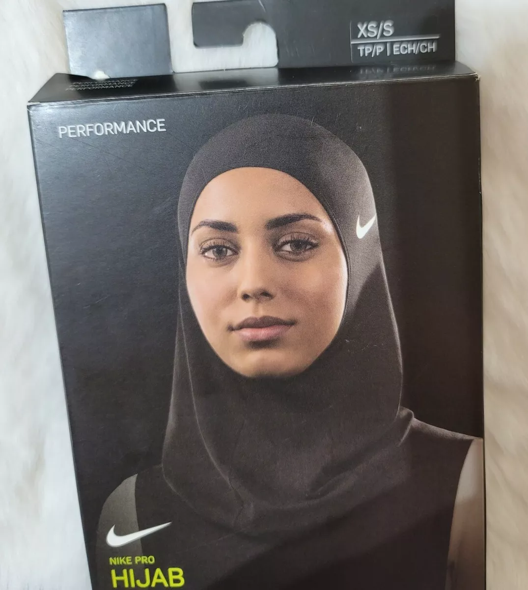 NIKE PRO HIJAB Women&#039;s Black Dri Fit Size Full Coverage NIP