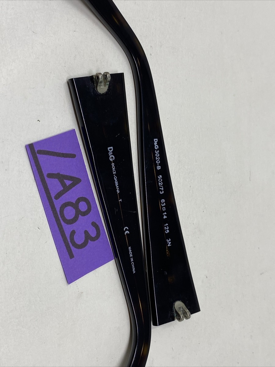 DOLCE & GABBANA D&G 3020-B 502/73 TORTOISE TEMPLE ARM PARTS 125mm