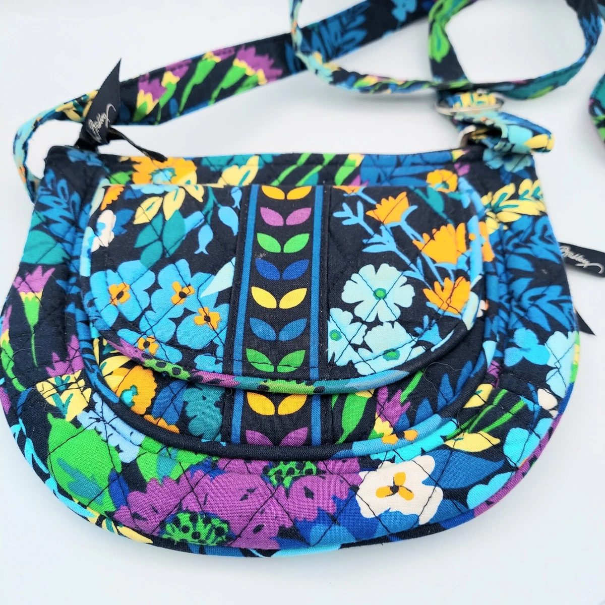 Vera Bradley Midnight Blues Adjustable Strap Crossbody Hipster Purse | eBay