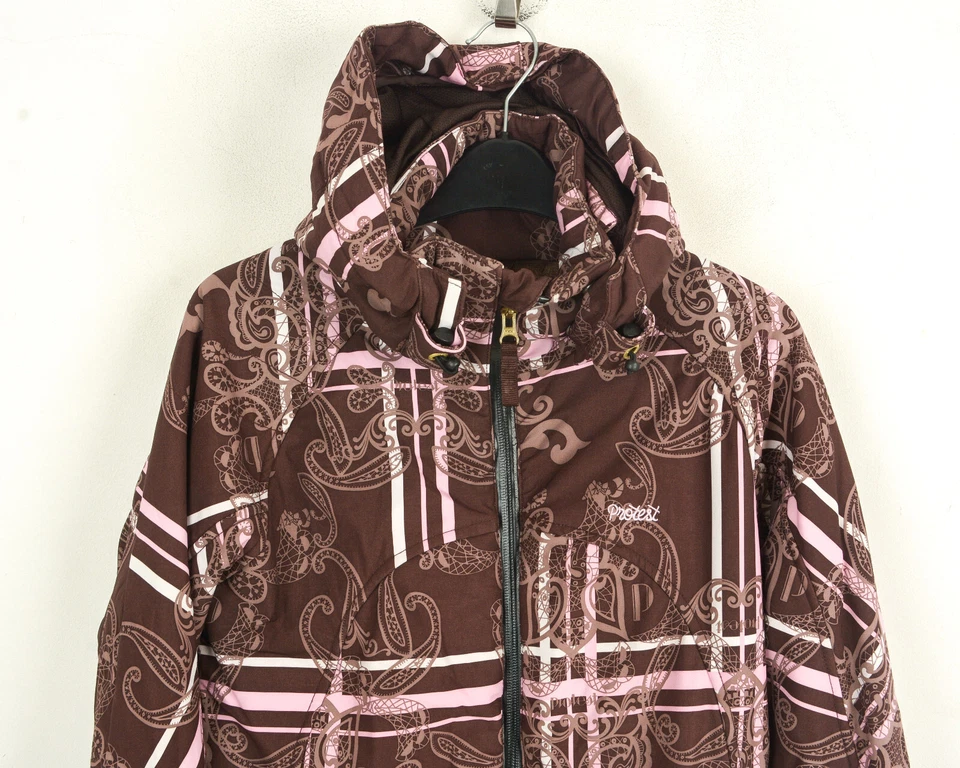 Protest series 08 Ski Jacket Women S UK 10 US 8 Snowboard Winter Paisley Coat 8k - Image 3 of 4