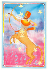 SAGITTARIUS An Egyptian Zodiac Horoscope Sign 1992 KANTARO 6 X 4 POSTCARD 5942c