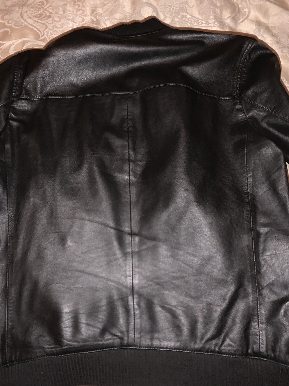ALL SAINTS Leather Bomber Jacket - Black Size Small SOLD OUT BEST SELLER image 8