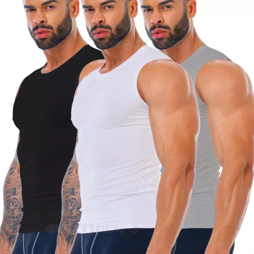 Gilet dimagranti uomo sport abbigliamento attivo top shapewear camicia compressione body shaper - Foto 12 di 36