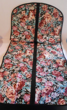 AVON 1991 NOS FLORAL GARDENS GARMENT BAG COTTON CANVAS FULL ZIP 48" L x 21" x W
