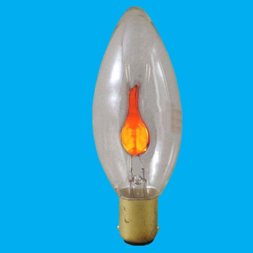 10x 3W Flicker Flame Candle Clear Light Bulb Chandelier Lamp BC ES SBC SES - Picture 5 of 5