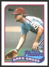 Greg Gross #438 1989 Topps Philadelphia Phillies