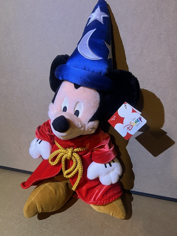 SORCERER MICKEY MOUSE 21" PLUSH WALT DISNEY FANTASIA  NEW With TAGS