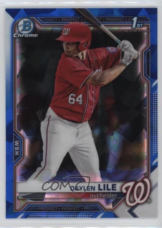 2021 Bowman Chrome Draft Sapphire Edition Daylen Lile #BDC-18 b3r