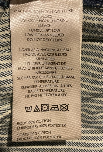 Pantaloncini FREE PEOPLE con ricamo floreale nella mia tasca motivo blu taglia large nuovi senza etichette - Foto 12 di 12