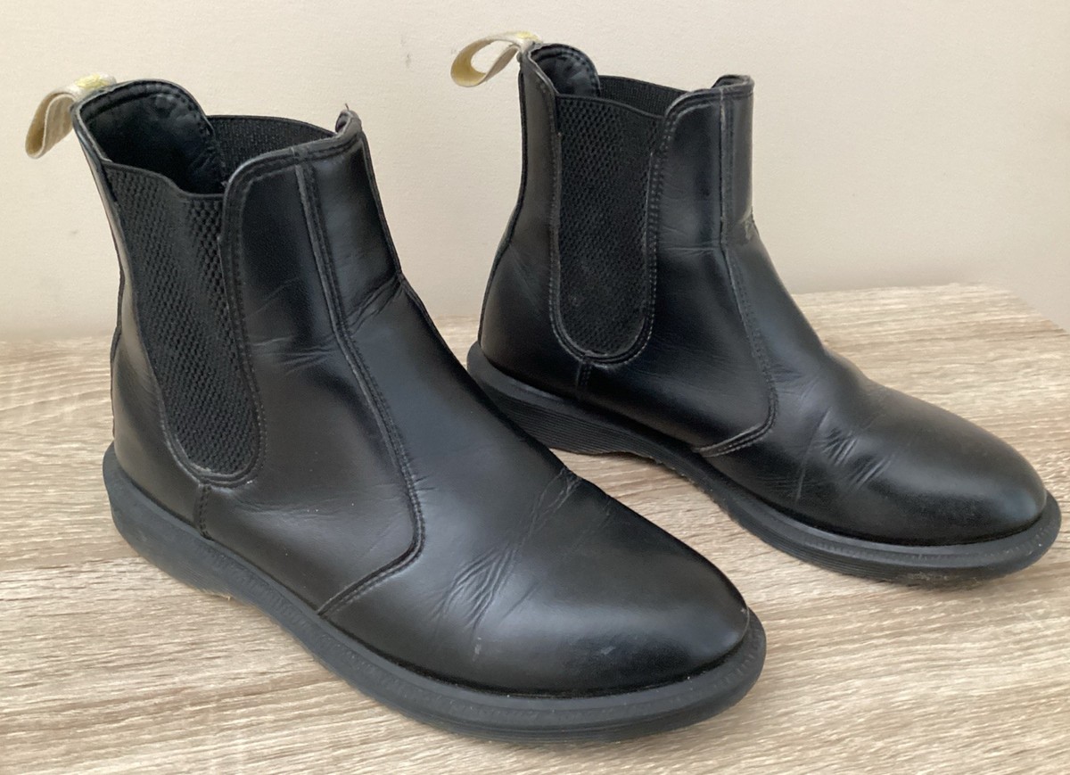 Dr Martens Vegan Flora Chelsea Boots, UK5 EU38, Black Vegan Upper, Air Wear  Sole