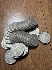 Rolls of (40) Mixed Date Buffalo Nickels AVERAGE CIRCULATED Full Dates