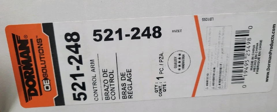 Dorman 521-248 Suspension Control Arm for SUZUKI SX4 2007-2014 - Image 2 of 4