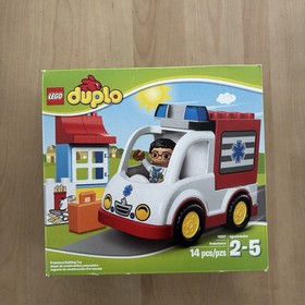 LEGO DUPLO 14 Piece Ambulance Building Set. Excellent Cond. See Pics For Detail