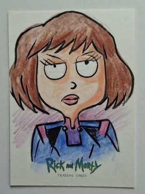 2018 Cryptozoic Rick & Morty Season 1 Beth Smith Sketch Card 1/1 Artist Auto
