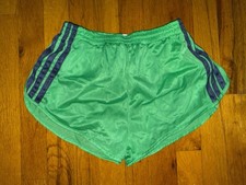 RARE Adidas Nylon Shorts Vintage 80 S MEDIUM Sprinter Shiny Satin Retro Glanz