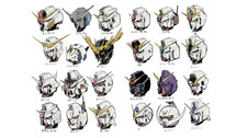Gundam mecha fight simple background anime Custom Gaming Mat Desk 2039