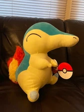 NEW 14" Pokémon Cyndaquil Plush Toy Factory Round 1 Exclusive OFFICIAL POKEMON 