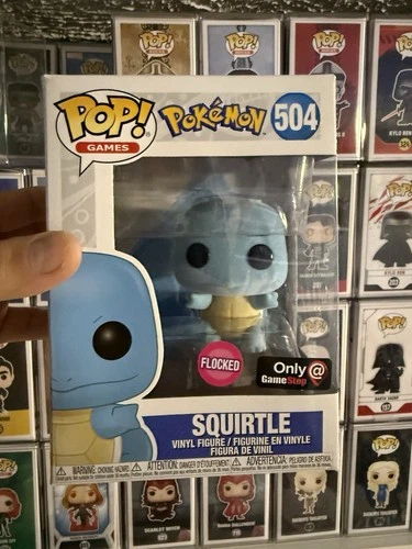 Funko Pop! Vinyl: Pokémon - Squirtle (Flocked) - GameStop (Exclusive) #504