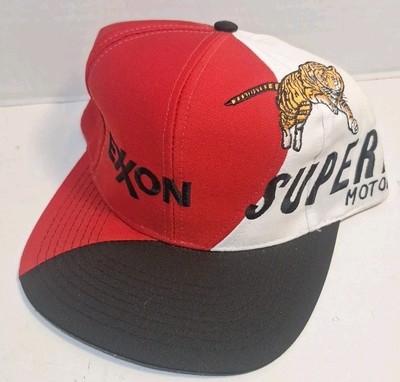 Exxon Super Flow Tiger Snapback Hat Cap Embroidered Tiger New Without Tags