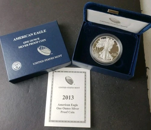 2013 W Proof $1 American Silver Eagle Dollar