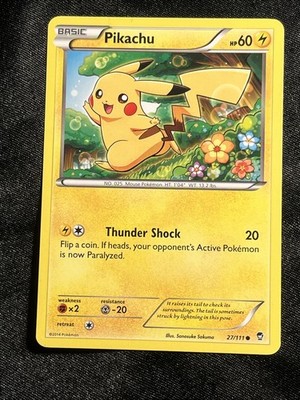 Pikachu - 27/111 Common XY - Furious Fists - LP Pokemon TCG | eBay