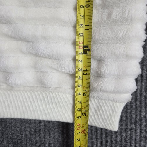 Juicy Couture Sweater Girls 3T White Faux Fur Heart Logo Pullover Soft Cozy Warm - Picture 7 of 10