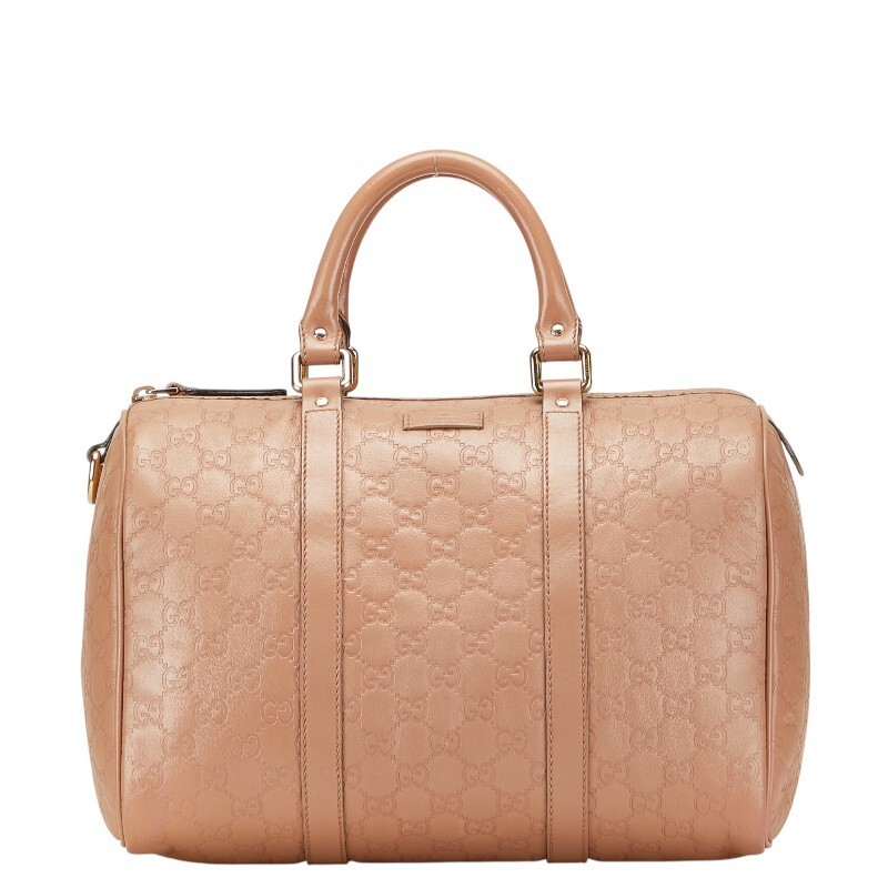 Gucci GG Marmont Beige PVC Leather Boston Bag for Women GUCCI