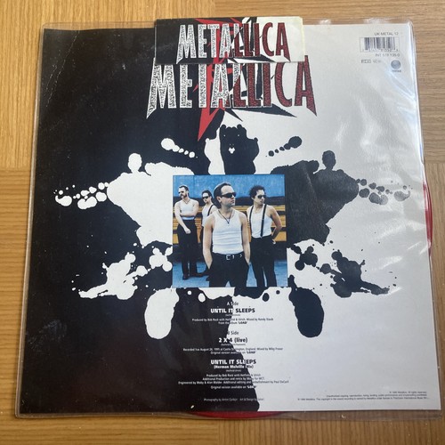 Metallica Red Vinyl 10" Until It Sleeps Sealed - Picture 2 of 2