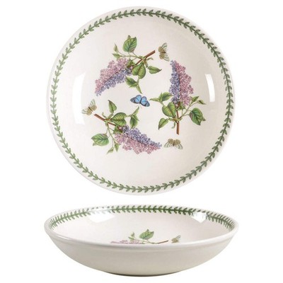Portmeirion Botanic Garden Lilac 13'' Low Fruit/Pasta Bowl
