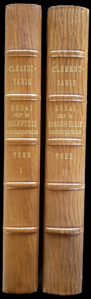 Clément-Janin. Essai bibliographie contemporaine 1931. Reliure d'Art 2 vol. - Photo 2/4