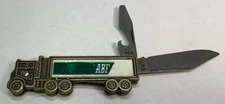 ABF Freight Semi Truck-Shaped Colonial USA 2-blade Pocketknife Advertising